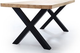 TAVOLO DA PRANZO FISSO X-LOFT 160 ROVERE / NERO. OK1200 (8472)