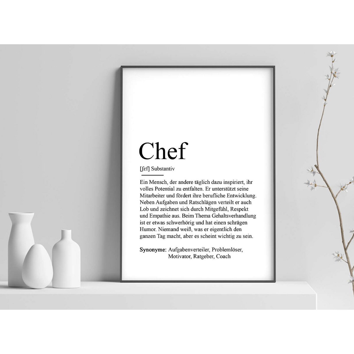 Definition "Chef" Poster