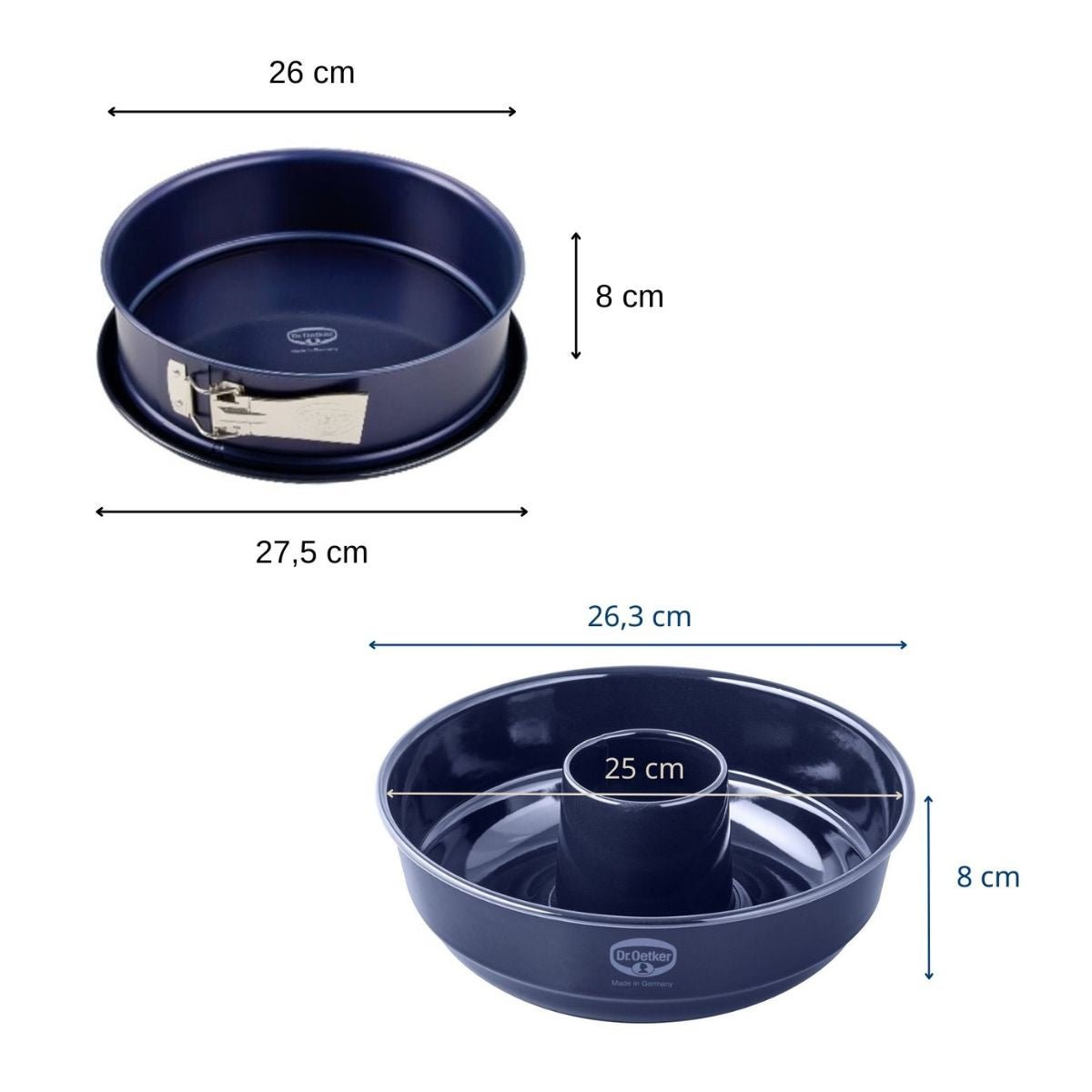 Zestaw tortownicy 26 cm i formy Savarin 26 cm Dr. Oetker Back Liebe