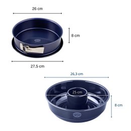 Set de moule à charnière 26 cm et moule à savarin 26 cm Dr. Oetker Back Liebe