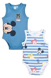 Sæt med 2 Babyvest Bodysuits, Mickey