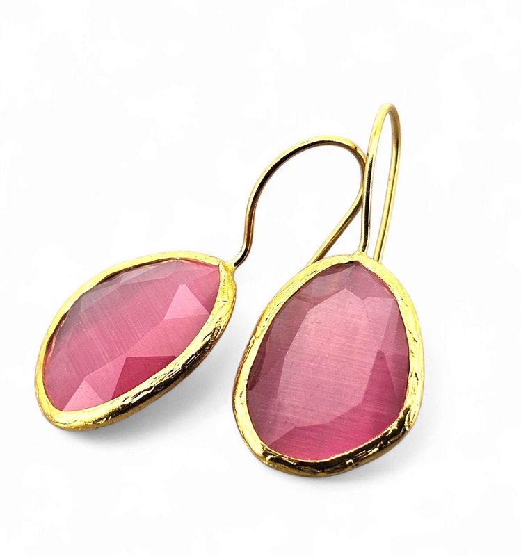 Glowdrop ørering, Pink Medium