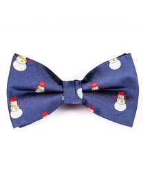 Bowtie - Blue with snowman