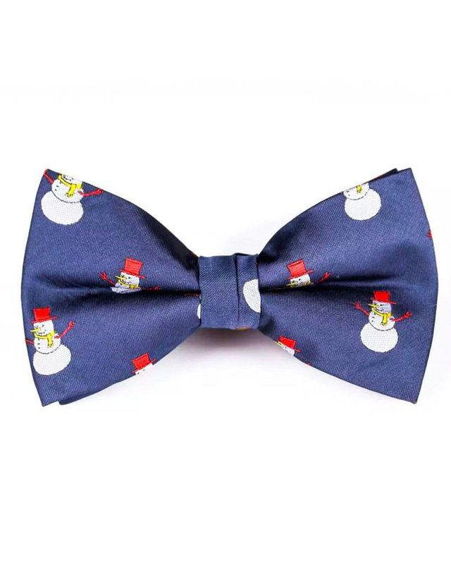 Bowtie - Blue with snowman