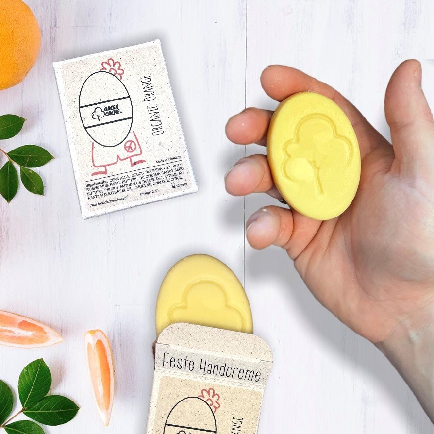 Organic Orange - solid hand cream - 30 grams