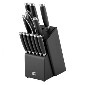 LEO 13-teiliger Messerblock Graphit