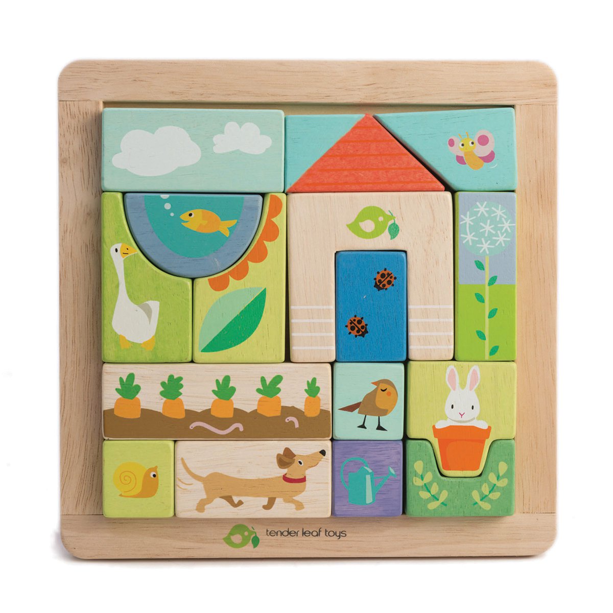 Jardin de puzzle de bloc