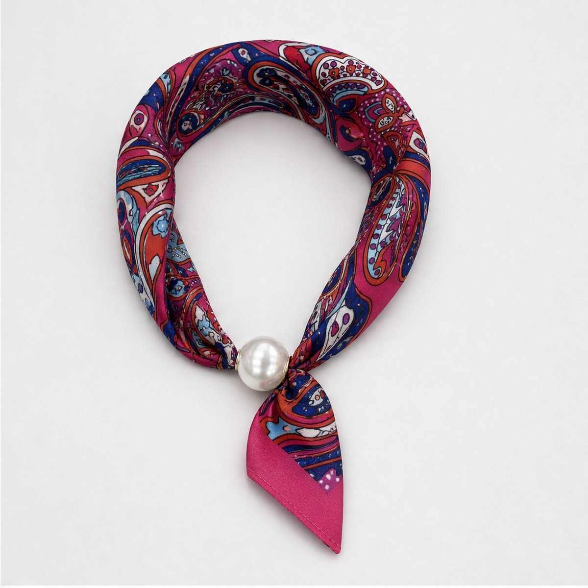 HS Parelsjaal Satijnprint Paisley - Meerdere Prints