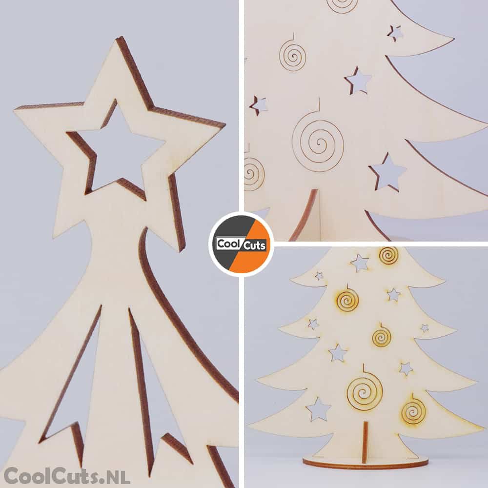 Arbre de Noël en bois CoolCuts 29cm