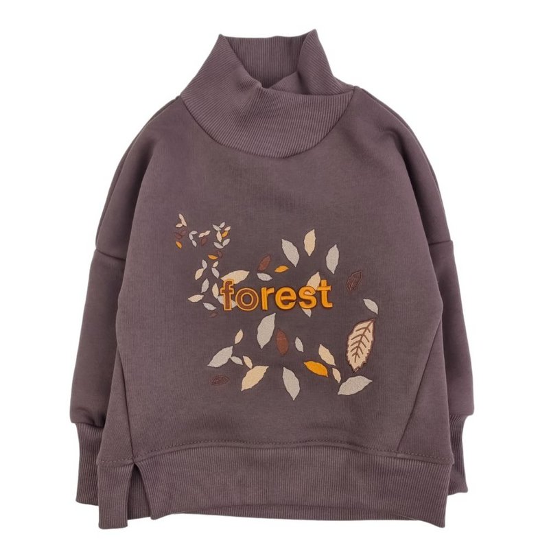 Kinder coltrui - borduursel 3D bruin