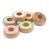 Houten donuts speelset, 6 stuks