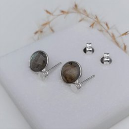 Boucles d'oreilles mix and match LABRADORITE 02