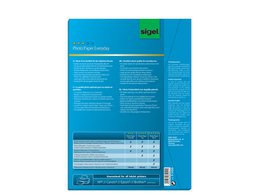 Carta fotografica Inkjet Sigel A4 Everyday 195 g/m² bianca 20 fogli + 20 fogli lucidi gratuiti
