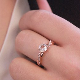 Anello Eleanor - Oro rosa e cristallo