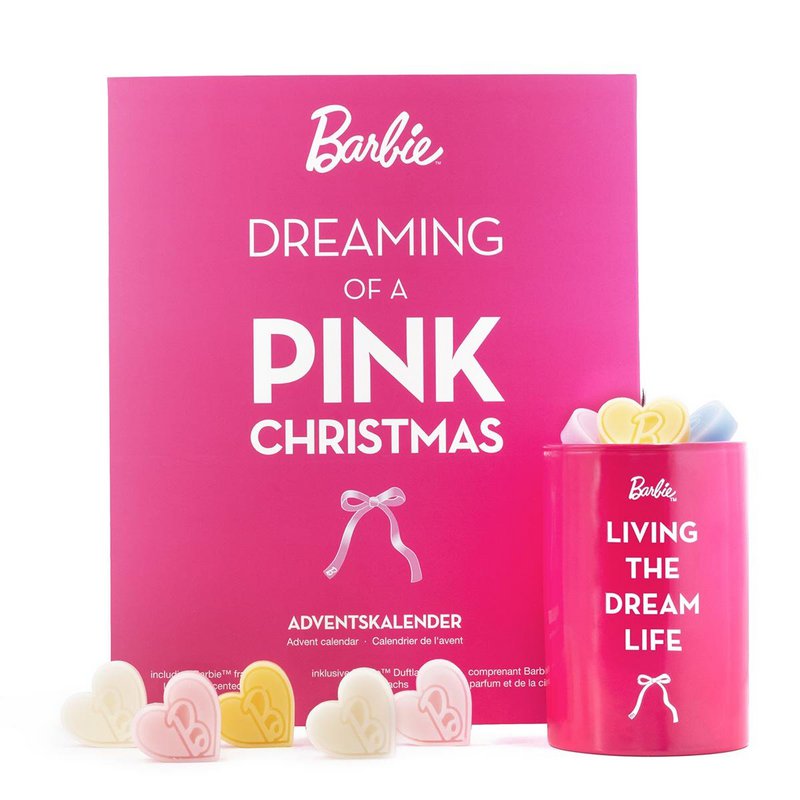 Adventskalender Barbie™ mit Teelicht Duftlampe + 24 x Duftwachs