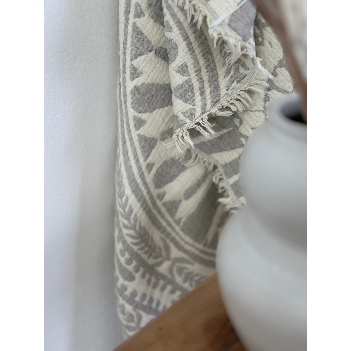 ROLIG Muslin Decke - Hellgrau - 2,20 x 2,30 m