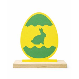 Decorative plate – Easter egg – with holder