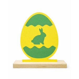 Decorative plate – Easter egg – with holder