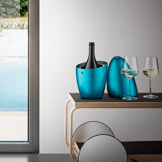 WEGG METAL - Wine and Champagne Cooler with Gel Bags Kit