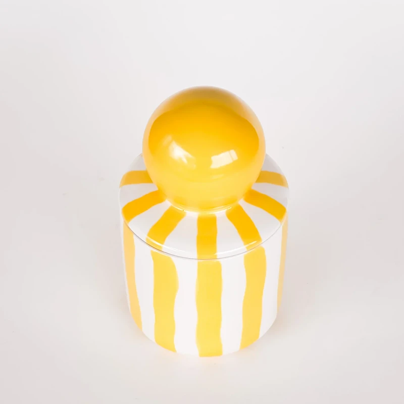 Vela con tapa Rayas – amarillo spiaggia