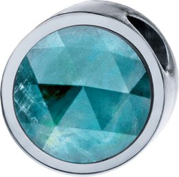 PURE pendant round, 6mm, with a stone in a color of your choice, made of stainless steel