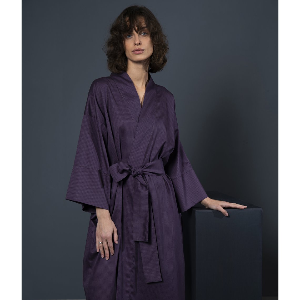 Albornoz Kimono Espalda De Malla