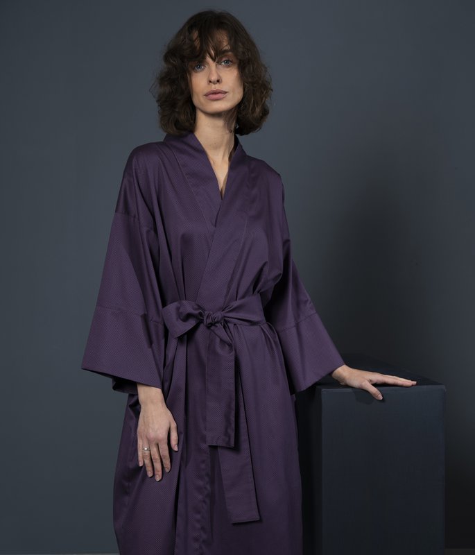 Albornoz Kimono Espalda De Malla