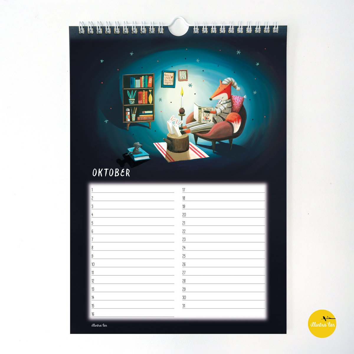 verjaardagskalender - muurkalender A4
