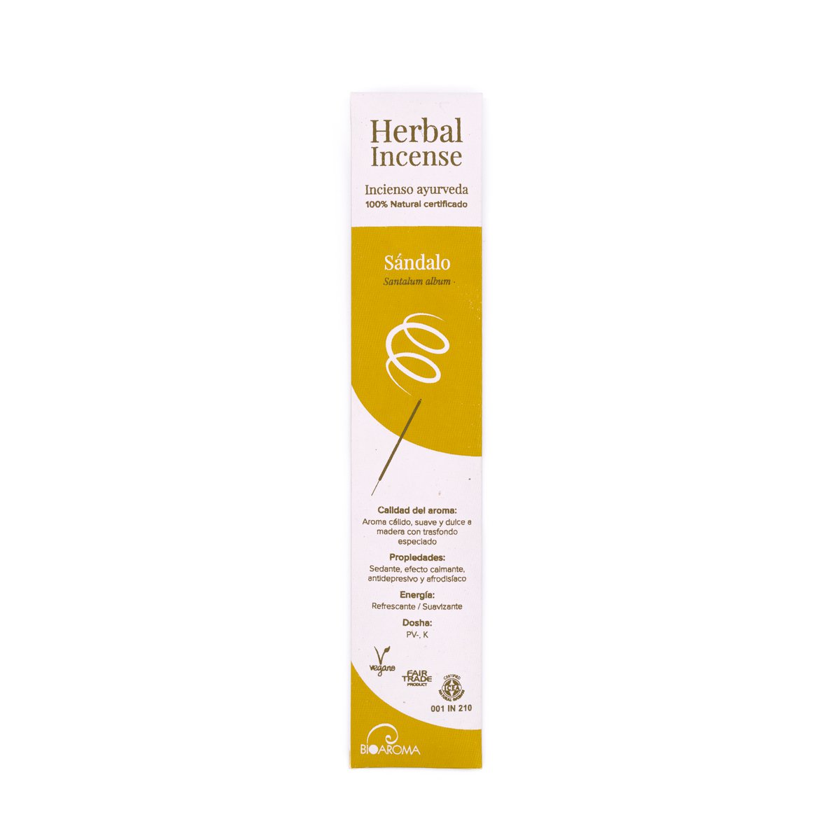 BioAroma Sandelholz-Räucherstäbchen aus kontrolliert biologischem Anbau. Ayurveda. Fairer Handel. Kein Verlust. 12 Stäbe.
