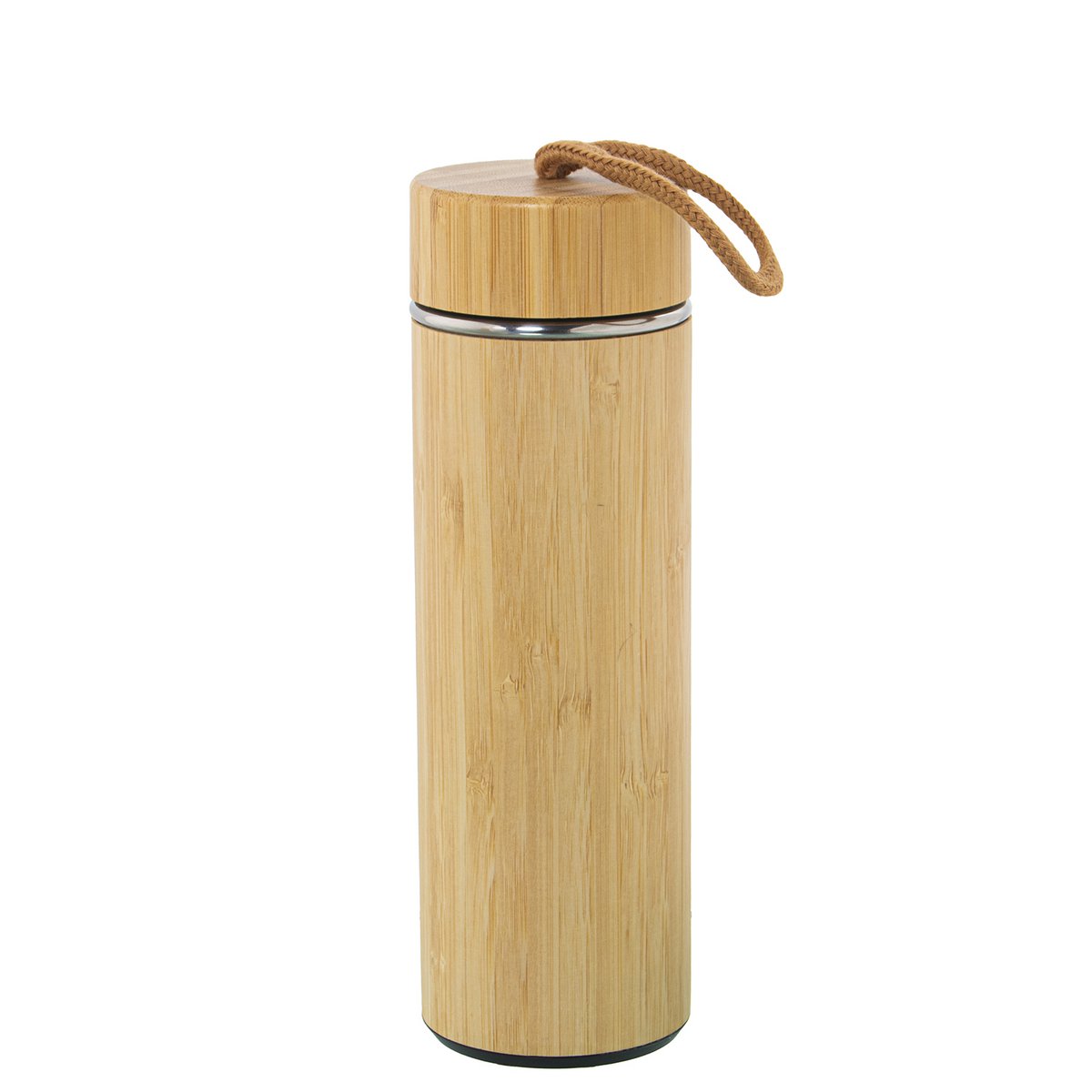 BAMBOEHOUT/ROESTVRIJ STAAL THERMO.350ML _°7X22CM CU80164