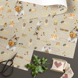 Geschenkpapier Maus – Nur für dich, von Herzen (3er-Set)