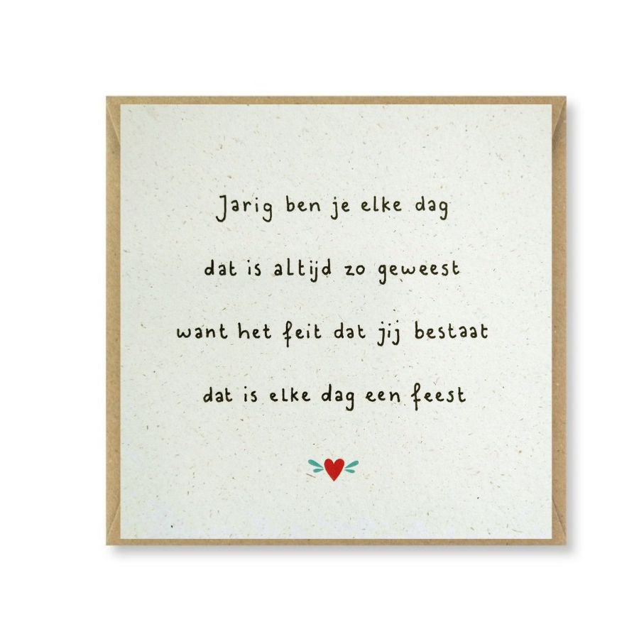 Kaart 'Jarig'