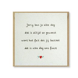 Kaart 'Jarig'