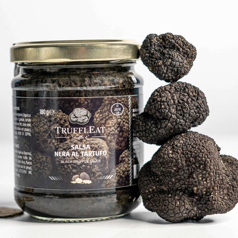 Schwarze Sommertrüffelsauce 5% 180 gr