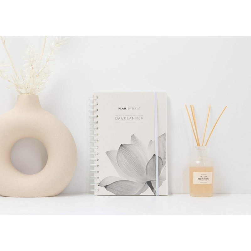 Prikkelarme A5 dagplanner 'Lotus' planboekje met ringband