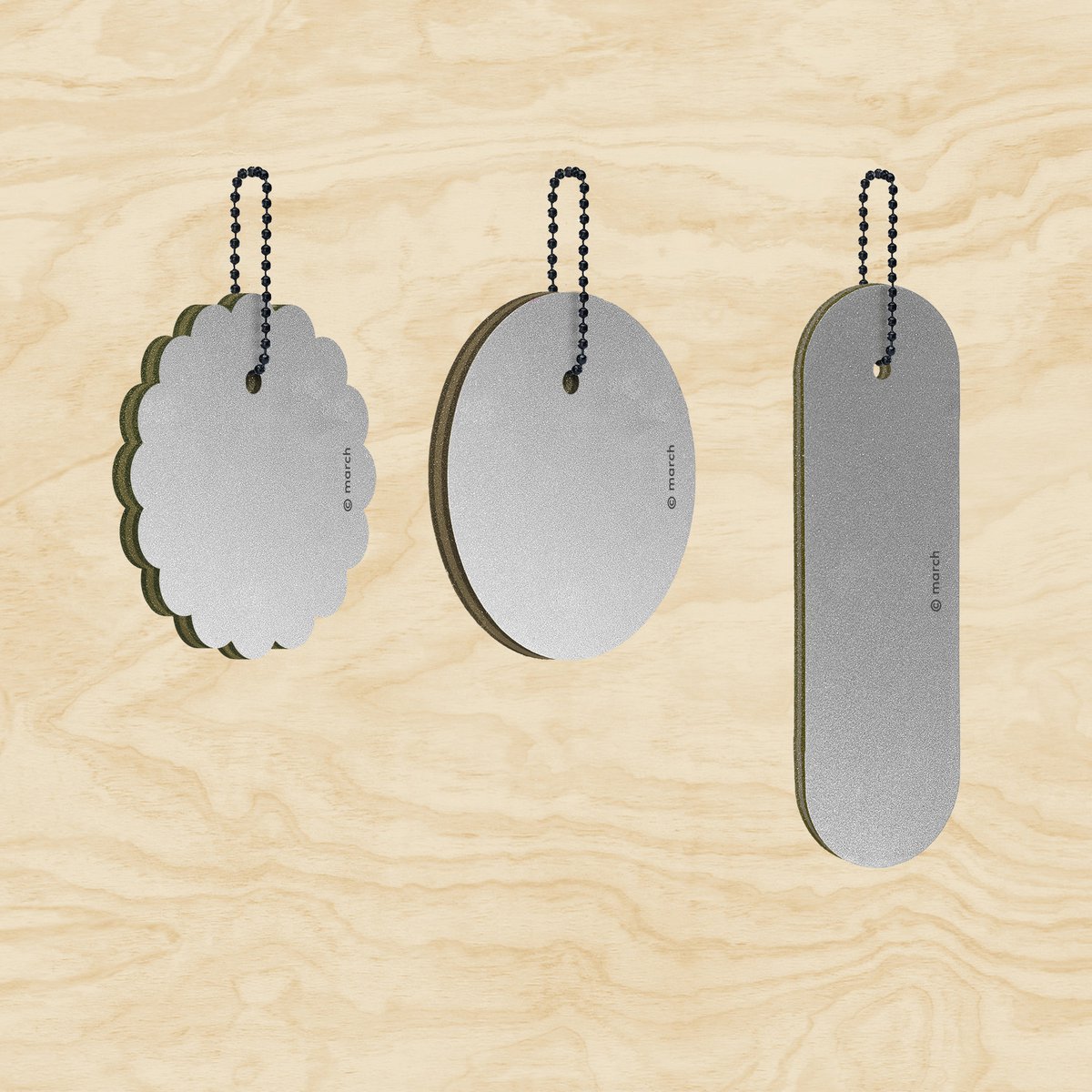 Reflektor aus Holz SILBER