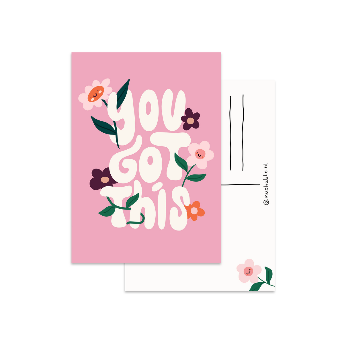 Ansichtkaart - you got this quote/typografie
