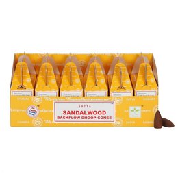 Satya Sandelholz Dhoop-Kegel mit Rückfluss