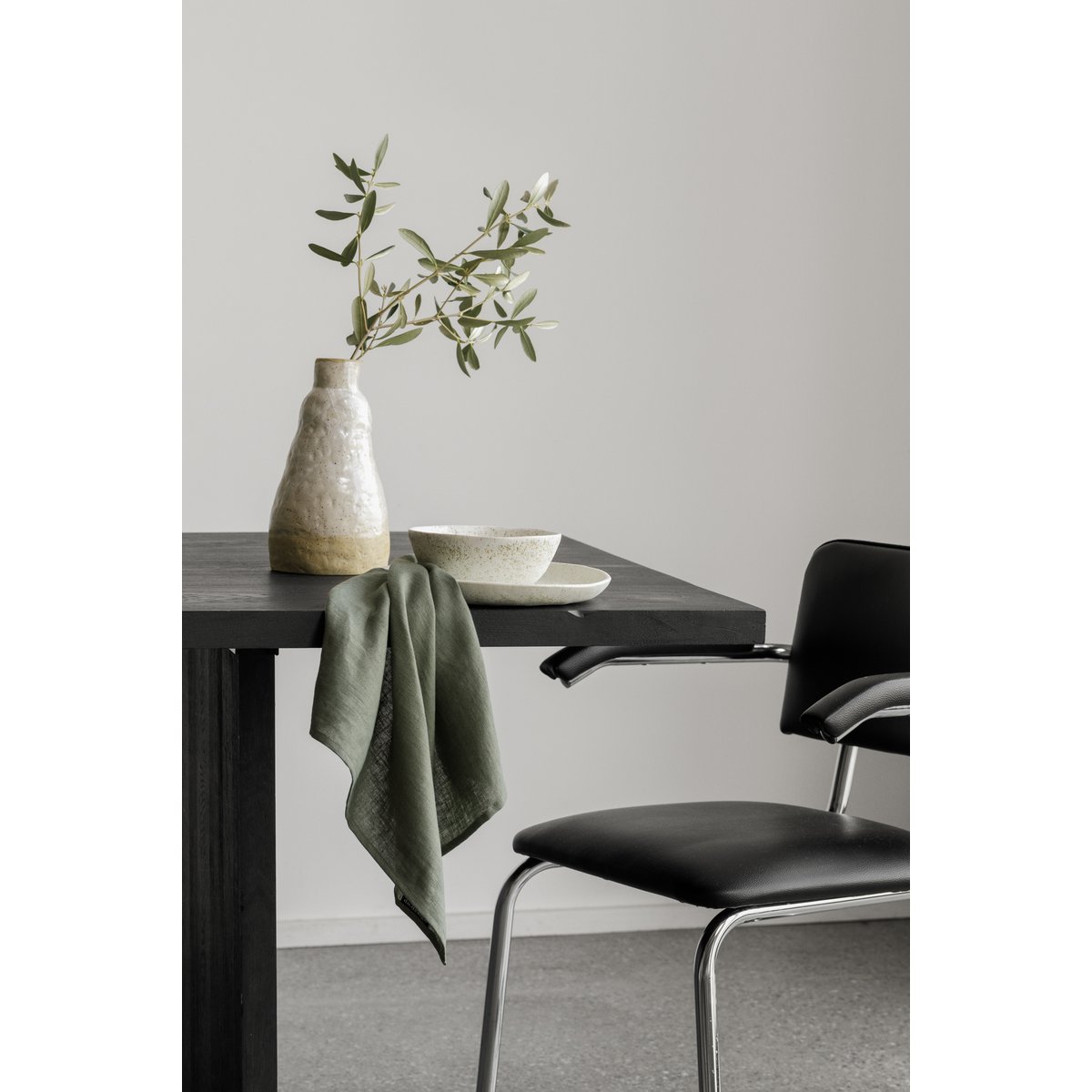 Tovaglioli Nordic Moss Green (set da 2) / 100% lino