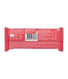 Roobar strawberry bar covered with pink glaze, organic, Roobar, 30g