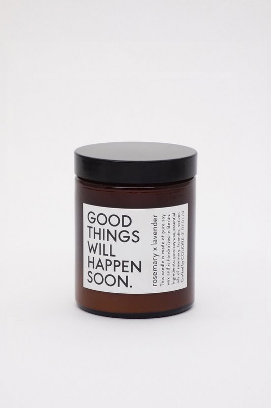 Gode ​​ting ... Lys rosmarin x lavendel / ESSENTIALS duftlys