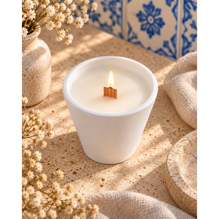 LAVURI SWING Candle CUP – Ręcznie robiona świeca z wosku sojowego Cocos Vanilla