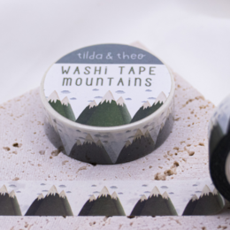 Nastro da viaggio Washi Tape Montagne da viaggio Catena montuosa da viaggio - Copia del nastro Washi da montagna