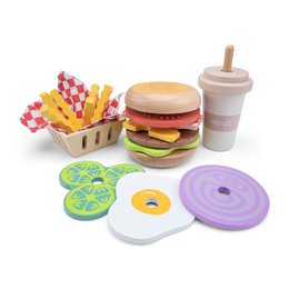 Wooden Fast Food Play Set