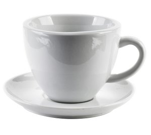 BASIC Cup with saucer 220ml14X9.5X6.5cm