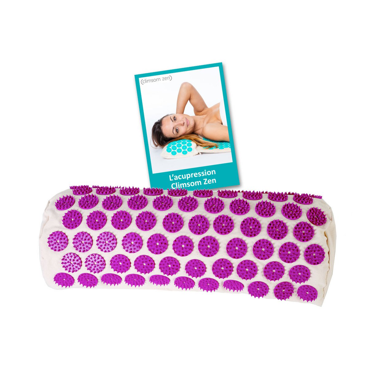 Coussin d'acupression et de thermothérapie, textiles et garnissages 100% bio Climsom Zen