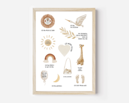 Affirmationsposter Kinderzimmer / Affirmation / Kinderzimmer Poster