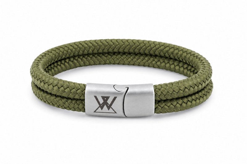 Bransoletka sznurkowa 12mm - kolekcja Caesar | Wydanie srebrne