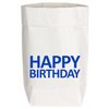 Paperbags Klein wit, HAPPY BIRTHDAY, blauw