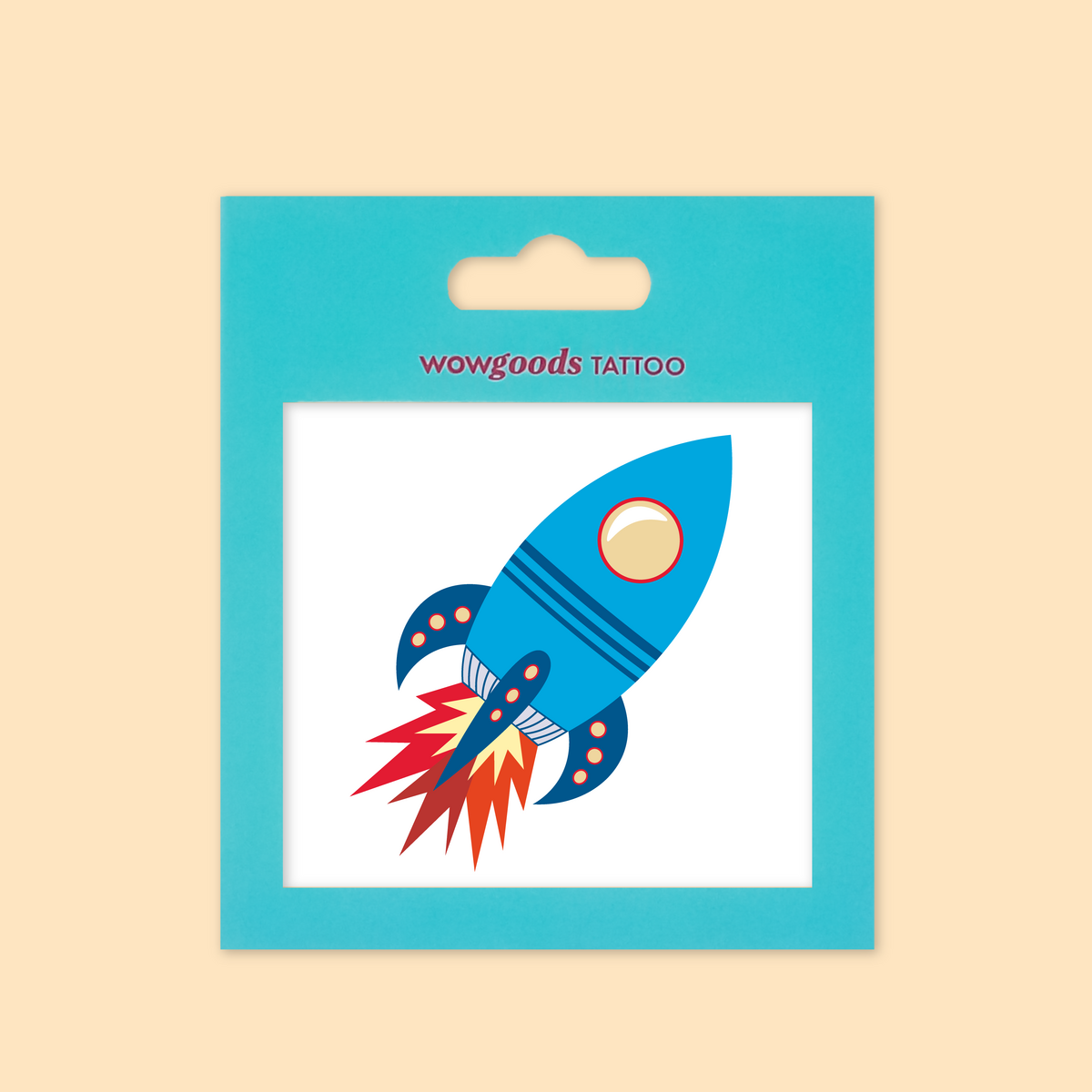 Temporary Tattoo Space Rocket